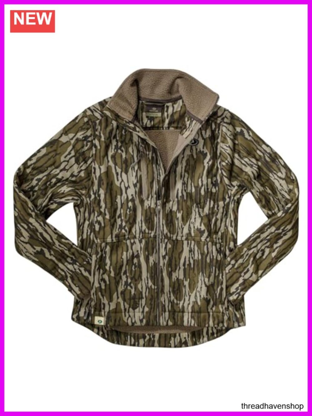 Women's Camo Hunting Jacket Sherpa Fleece Warm